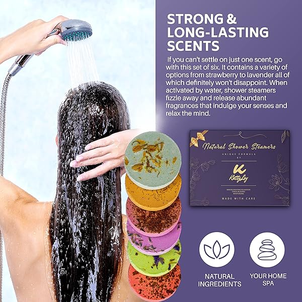 Transform your shower routine with these luxurious natural shower steamers bath bombs! The perfect gift for any woman in your life - girlfriend, mum, nan, or wife. Lavender, rose, and mint scents will transport you to a spa-like experience