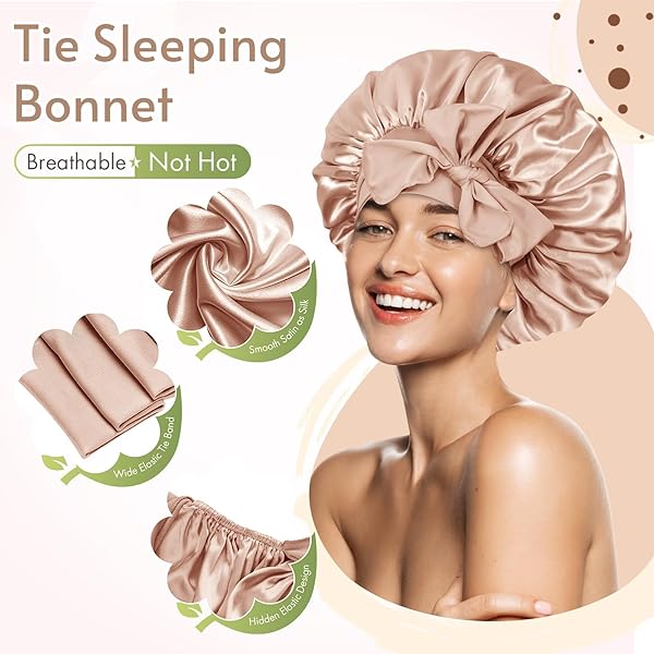 4ae4ca10fbe64f52bce890bfdc9a052ftplv-tulkllf4y5-origin-jpeg.jpeg Sleep in luxury with this silky satin hair bonnet! Keep your curls and long braids protected while you catch some Z's. Available in a chic champagne color. #haircare #satinbonnet #sleepingbeauty