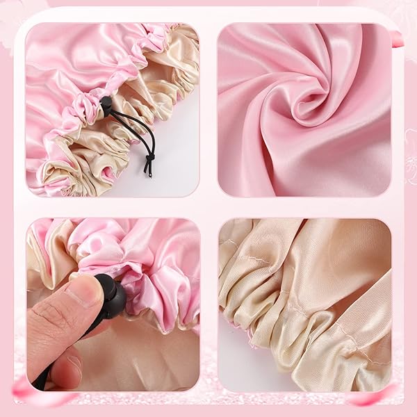 4be7b5bed59843e39ebe0484d5331f6btplv-tulkllf4y5-origin-jpeg.jpeg 🌙 Protect Your Curls! 2 Silk Bonnets for Beauty Sleep 💤 Adjustable & Double-Sided Satin Caps for All Hair Lengths! Say goodbye to bedhead with these stylish night caps! 🌸 #HairCare