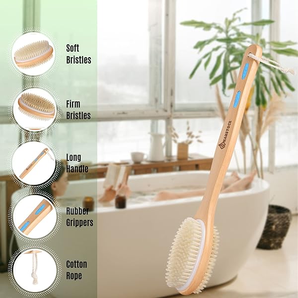 4fb71c23f6a74c6cb57b94041f83c769tplv-tulkllf4y5-origin-jpeg.jpeg Get smoother skin and relax in the shower with this 43cm long wooden double-sided back scrubber! Soft and stiff bristles exfoliate your skin for a spa-like experience. #skincare #selfcare #showeressential