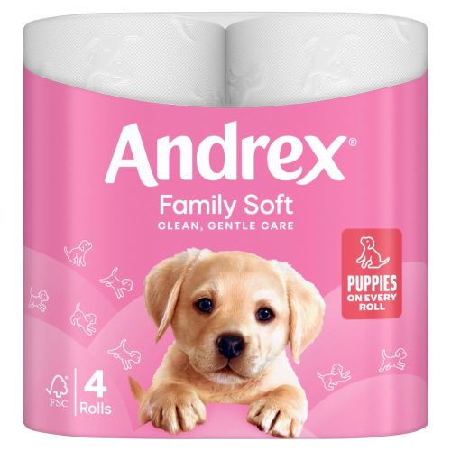 Andrex Family Soft 4Roll 4Roll × 1 × 6