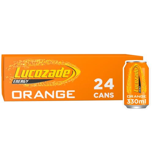 Lucozade Energy Can Orange 330ml × 1 × 24