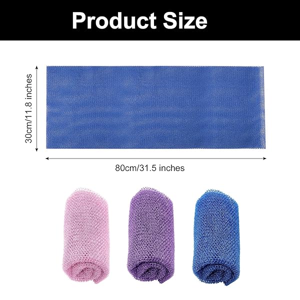 Get smooth, glowing skin with these African exfoliating nets! Perfect for deep cleaning and scrubbing away dead skin. Available in purple, pink, and blue. Great for men and women! ✨🚿 #skincare #ex