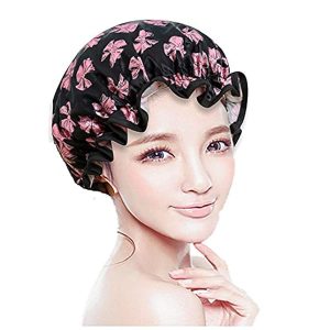 Get ready to level up your shower game with these cute and practical double-layer shower caps! Say goodbye to frizzy hair and hello to stylish protection. Perfect for the shower, spa, or salon - you'll feel like a queen with these waterproof and