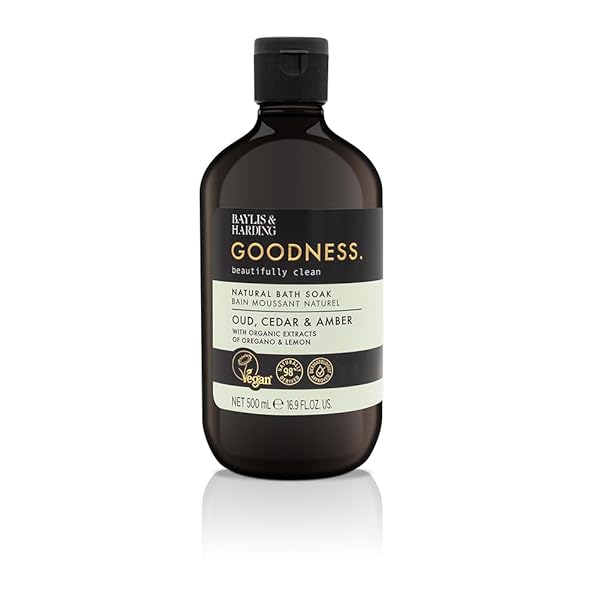 Luxurious bath soak with the perfect blend of Oud, Cedar, and Amber! 🛁✨ 500 ml each in a pack of 3, vegan friendly for a guilt-free pampering session! #bathgoals #vegan