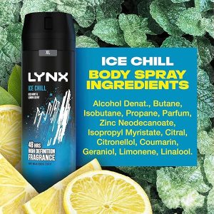Stay fresh and cool all day with this 3 pack of ice chill deodorant body spray! Infused with frozen mint and lemon for a refreshing boost. #fresh #cool #deodorant