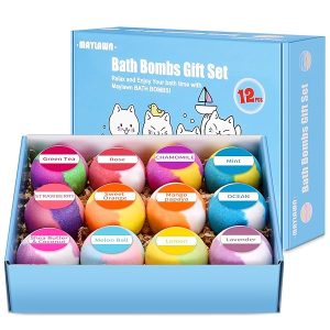 ✨12 Handmade Bath Bombs Set✨ Vegan & Cruelty Free 🌿 Perfect for Spa Baths 🛁 Birthday/Mothers Day Gift Idea for Her/Him 💝 #bathbombs #giftidea