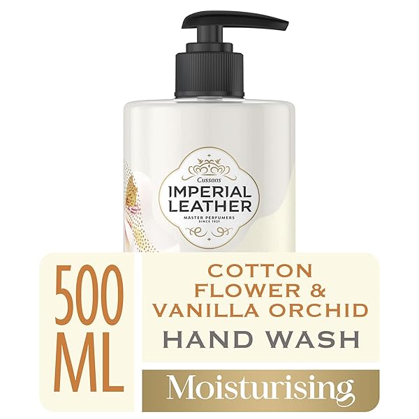 🌸✨Luxurious Antibacterial Hand Wash! With Cotton Flower, Vanilla Orchid, and Signature Oil Blend for soft, germ-free hands! Get a Bulk Pack of 6 x 500ml bottles for ultimate skin care!
