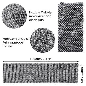 Get glowing skin with this exfoliating washcloth! Perfect for daily showering, face steaming, and scrubbing away dirt. Say goodbye to dull skin and hello to a fresh, clean glow! #skincare #exfoliate #