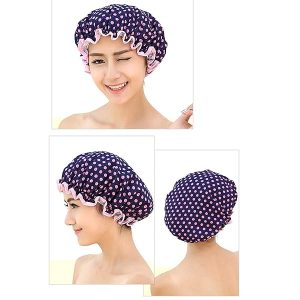 Get ready to level up your shower game with these cute and practical double-layer shower caps! Say goodbye to frizzy hair and hello to stylish protection. Perfect for the shower, spa, or salon - you'll feel like a queen with these waterproof and