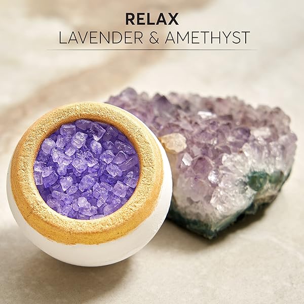 Pamper Yourself with These Luxurious Crystal Bath Bombs! Perfect for a Relaxing Spa Day at Home. Great Gift Idea for Birthdays, Anniversaries, or Just Because! Vegan and Organic Ingredients for a Self-Care Treat. #