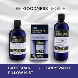 Unwind with this luxurious lavender & bergamot bath soak! Get ready for the best night's sleep ever with this vegan-friendly product. 🛁💤 #selfcare #relaxation #bathsoak