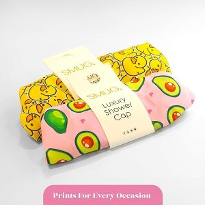 Ditch the frizz with this trendy waterproof shower cap! Perfect for showers, cooking, spa days, and even sleeping. Available in three cute prints. Say goodbye to bad hair days! #showercap #trendy #frizzfree