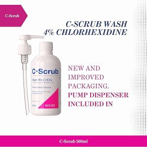 Get clean and protected with this powerful 4% Chlorhexidine wash! Perfect for germ-free hands and skin. Pump dispenser for easy use. Stay healthy and safe! 💦✨ #antimicrobial #cleanhands