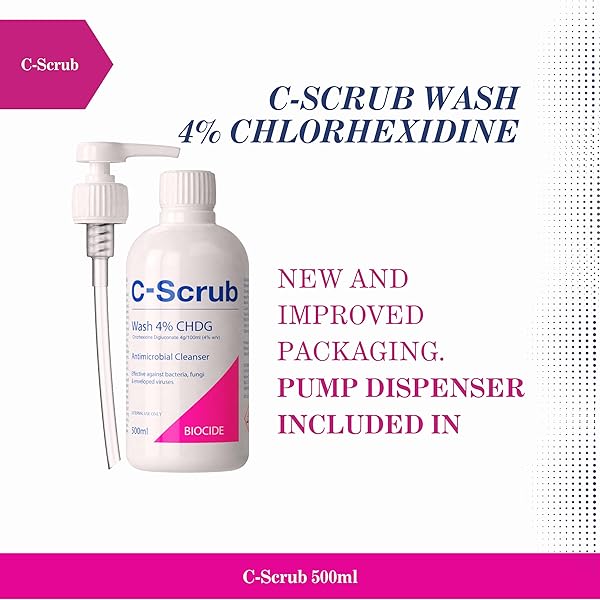 Get clean and protected with this powerful 4% Chlorhexidine wash! Perfect for germ-free hands and skin. Pump dispenser for easy use. Stay healthy and safe! 💦✨ #antimicrobial #cleanhands