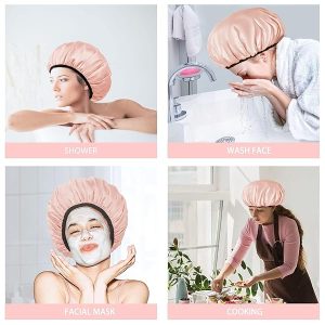 6700af2d91094aeea6019abfbd915b3ctplv-tulkllf4y5-origin-jpeg.jpeg ✨Stay dry & stylish with this triple-layer shower cap! Perfect for long hair, reusable & waterproof. Say goodbye to frizzy hair in the shower! 💦🚿 #ShowerCap #HairCare #TikTokF