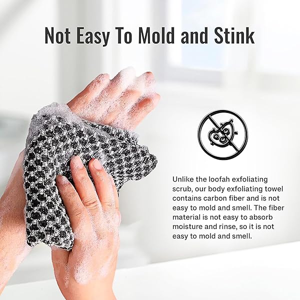 🌿 Level up your skincare routine with this Japanese exfoliating towel! 🧖‍♀️ Say goodbye to dead skin and hello to soft, smooth skin with this extra long washcloth. The 3D texture and fluffy foam