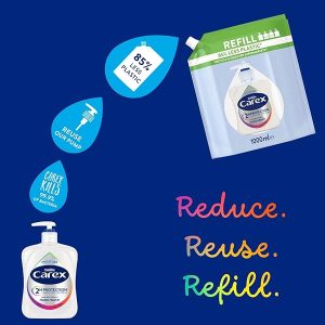Keep germs away for 2 hours with this antibacterial hand wash refill pack! Perfect for homes & businesses. Stay clean & save with this bulk buy of 3 x 1 litre bottles. #cleanhands #germfree #stay