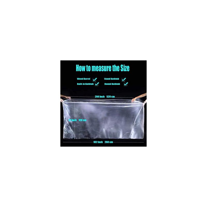 "Keep your bathtub clean and fresh with these 24 disposable covers! Perfect for travel or home use, these large plastic liners are easy to use and dispose of. Say goodbye to scrubbing and hello to relaxation! 🛁 #bathtubcover