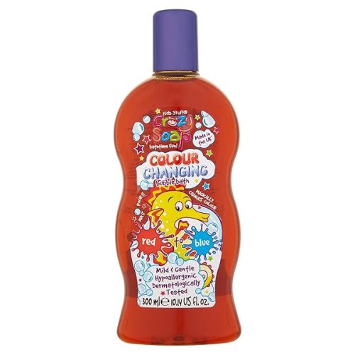 Get ready for a bubble bath experience like no other! 🛁✨ Watch as this soap magically changes from red to blue right before your eyes! Made specially for kids, dermatologically tested, vegan, and cruelty-free. Gentle on skin and