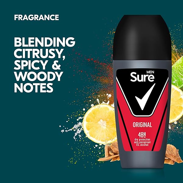 Stay fresh all day with this high-tech men's deodorant! 48-hour protection against sweat and odour in a convenient roll-on. Get 6x 50 ml bottles for long-lasting freshness! #MensDeodorant #