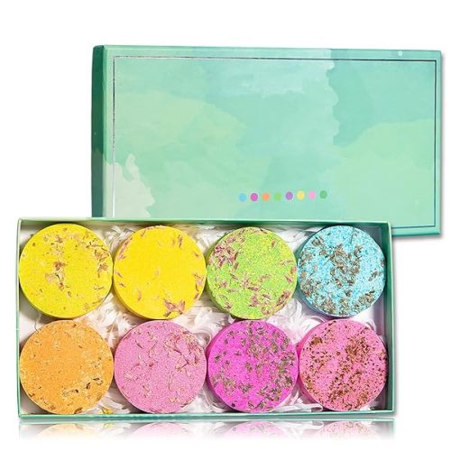 🚿✨Transform your shower routine with this 8PCS Shower Steamer Set! 🌸💦 Indulge in the relaxing scents of these Shower Bombs as they release stress and rejuvenate your mind. The perfect gift