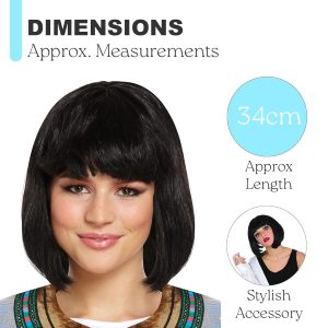 ✨Transform Your Look with a Sleek Black Bob Wig! Perfect for Dressing Up, Cosplay, and Halloween 🖤 #WigLife #Cosplay #HalloweenLook