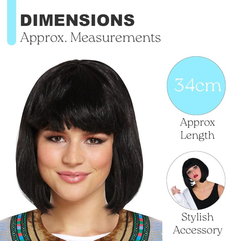 ✨Transform Your Look with a Sleek Black Bob Wig! Perfect for Dressing Up, Cosplay, and Halloween 🖤 #WigLife #Cosplay #HalloweenLook