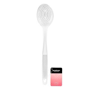 Get smoother, softer skin with this spa-worthy White Exfoliating Bath Brush! The long handle is perfect for reaching your back, while the non-slip grip keeps you in control. Say goodbye to cellulite and dry skin - this brush is a