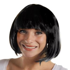✨Transform Your Look with a Sleek Black Bob Wig! Perfect for Dressing Up, Cosplay, and Halloween 🖤 #WigLife #Cosplay #HalloweenLook
