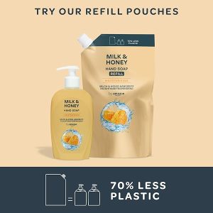 🍯✨ Get That Hydrated Glow with 4 Bottles of Luxurious Milk & Honey Hand Soap! Perfect for Soft, Smooth Hands 💦🌸 #skincare #handcare #selfcare