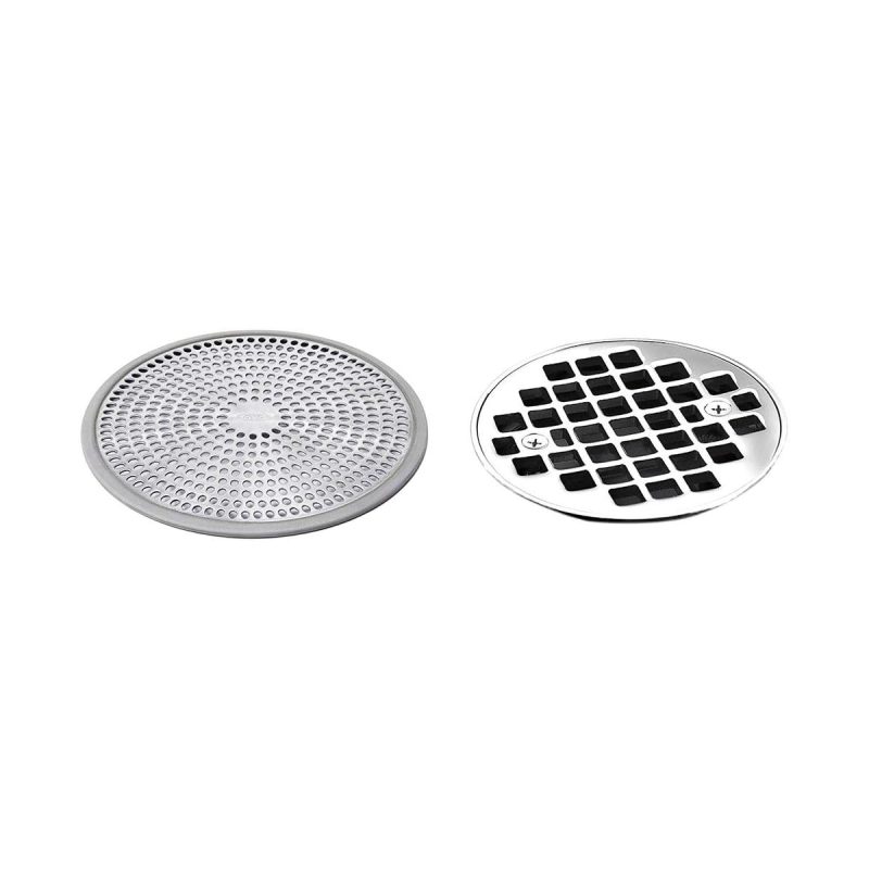 "🚿 Keep Your Shower Clean with this Stylish Drain Protector! Perfect for any Shower Stall, Easy to Use and Easy to Clean! Available in White or Black, 12 x 12 cm! #showerstall #cleaning
