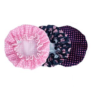 Get ready to level up your shower game with these cute and practical double-layer shower caps! Say goodbye to frizzy hair and hello to stylish protection. Perfect for the shower, spa, or salon - you'll feel like a queen with these waterproof and