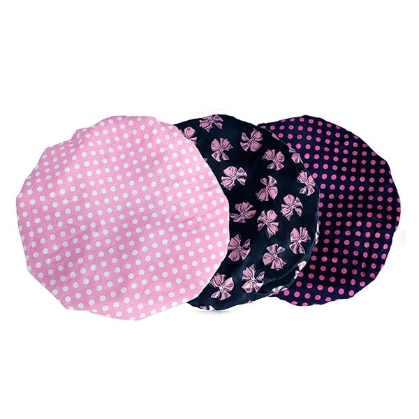 Get ready to level up your shower game with these cute and practical double-layer shower caps! Say goodbye to frizzy hair and hello to stylish protection. Perfect for the shower, spa, or salon - you'll feel like a queen with these waterproof and