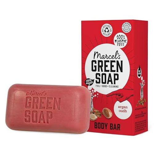 🌿 Eco-Friendly Body Bar! Save 3 bottles of shower gel with this vegan, biodegradable blend of Argan & Oudh. Perfect for a sustainable shower routine! #veganbeauty #ecofriendly #s