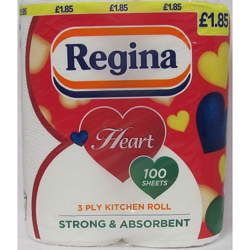 Regina Heart Kitchen Towel £1.85 2s × 1 × 10