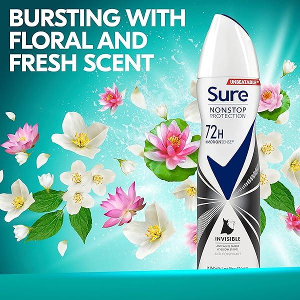 Stay fresh and confident all day with this powerful invisible deodorant spray! Say goodbye to white marks and yellow stains with 72-hour nonstop protection against sweat and odor. You won't want to go a day without it! #StayFresh #