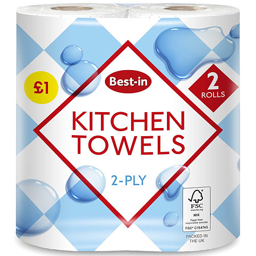 B/In Kitchen Towel 2Roll × 1 × 12