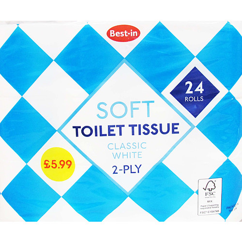 B/In Soft Toilet Tissue £5.99 24Rolls × 1 × 1