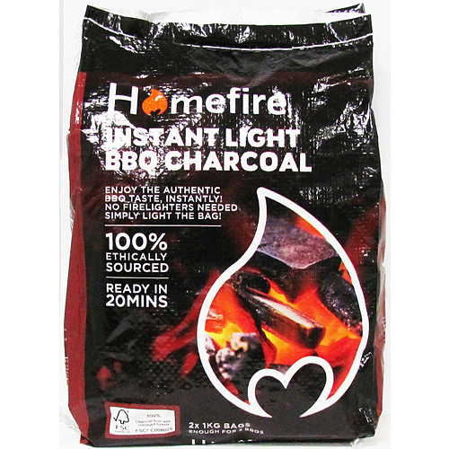 Homefire Instant Light Charcoal 2Kg 2Kg × 1 × 1