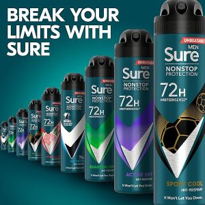 Stay fresh and active all day with this powerful anti-perspirant deodorant spray! With MotionSense technology for nonstop protection against sweat and odour for up to 72 hours. Perfect for any sporty guy on the go!