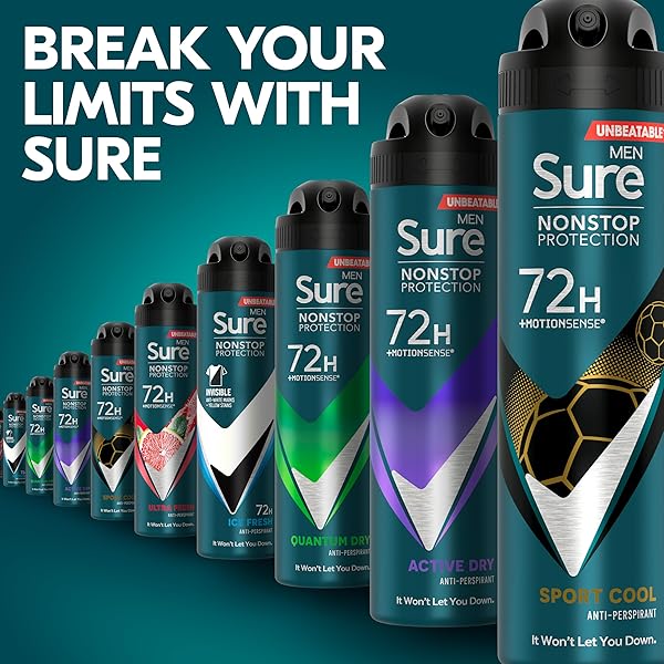 Stay fresh and active all day with this powerful anti-perspirant deodorant spray! With MotionSense technology for nonstop protection against sweat and odour for up to 72 hours. Perfect for any sporty guy on the go!
