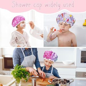 🛁 Keep your little ones dry and cute with these 2PCS Kids Shower Caps! 🌈 Elastic, double layer design for boys and girls. Say goodbye to soggy hair! 💦 #ShowerCap #KidsBath