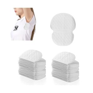 Stay fresh all day with these self adhesive underarm sweat pads! 100 disposable pads for men and women. No more embarrassing sweat stains! #sweatprotection #freshconfidence