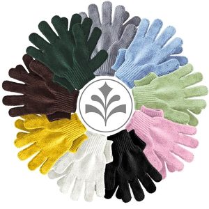 Get glowing skin with these exfoliating gloves! Made with rayon bamboo, these bath/shower gloves will leave your skin feeling smooth and soft. Say goodbye to ingrown hairs and dead skin with these exfoliator mitt scrub gloves in a trendy