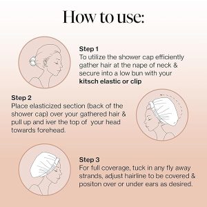 Transform your shower routine with this chic and stylish waterproof shower cap! Say goodbye to frizzy hair and hello to luxury with this reusable cap perfect for long locks. Stay cute and dry with this non-slip leopard print bonnet! #ShowerCap