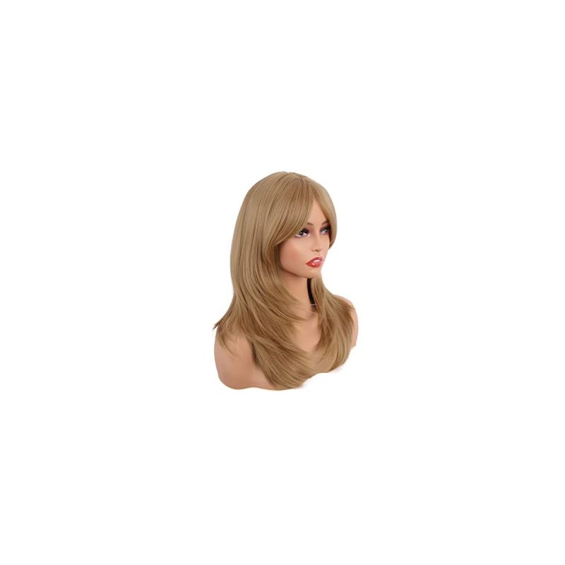 Get the perfect shoulder-length hair look with this 20 inch layered wig in ash blonde! Perfect for daily wear or party nights 🌟 #hairgoals #wiglife #fashion