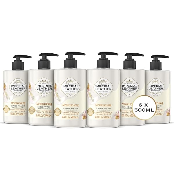 🌸✨Luxurious Antibacterial Hand Wash! With Cotton Flower, Vanilla Orchid, and Signature Oil Blend for soft, germ-free hands! Get a Bulk Pack of 6 x 500ml bottles for ultimate skin care!