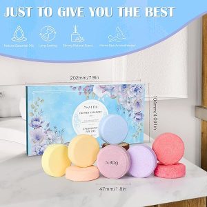 ✨Transform your shower into a spa with these Aromatherapy Shower Steamers! 🚿💫 8-pack of shower bombs with essential oils for ultimate relaxation and self-care. Perfect for a pampering gift or a luxurious spa
