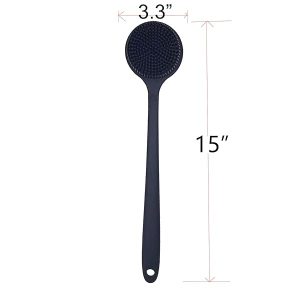 a15809469a1b499abc81b00dde2ac0bbtplv-tulkllf4y5-origin-jpeg.jpeg Long handle silicone back scrubber for the ultimate shower experience! Say goodbye to rough scrubbing and hello to smooth, soft skin. Available in sleek black. #shower #skincare #bathandbody #softskin #selfcare
